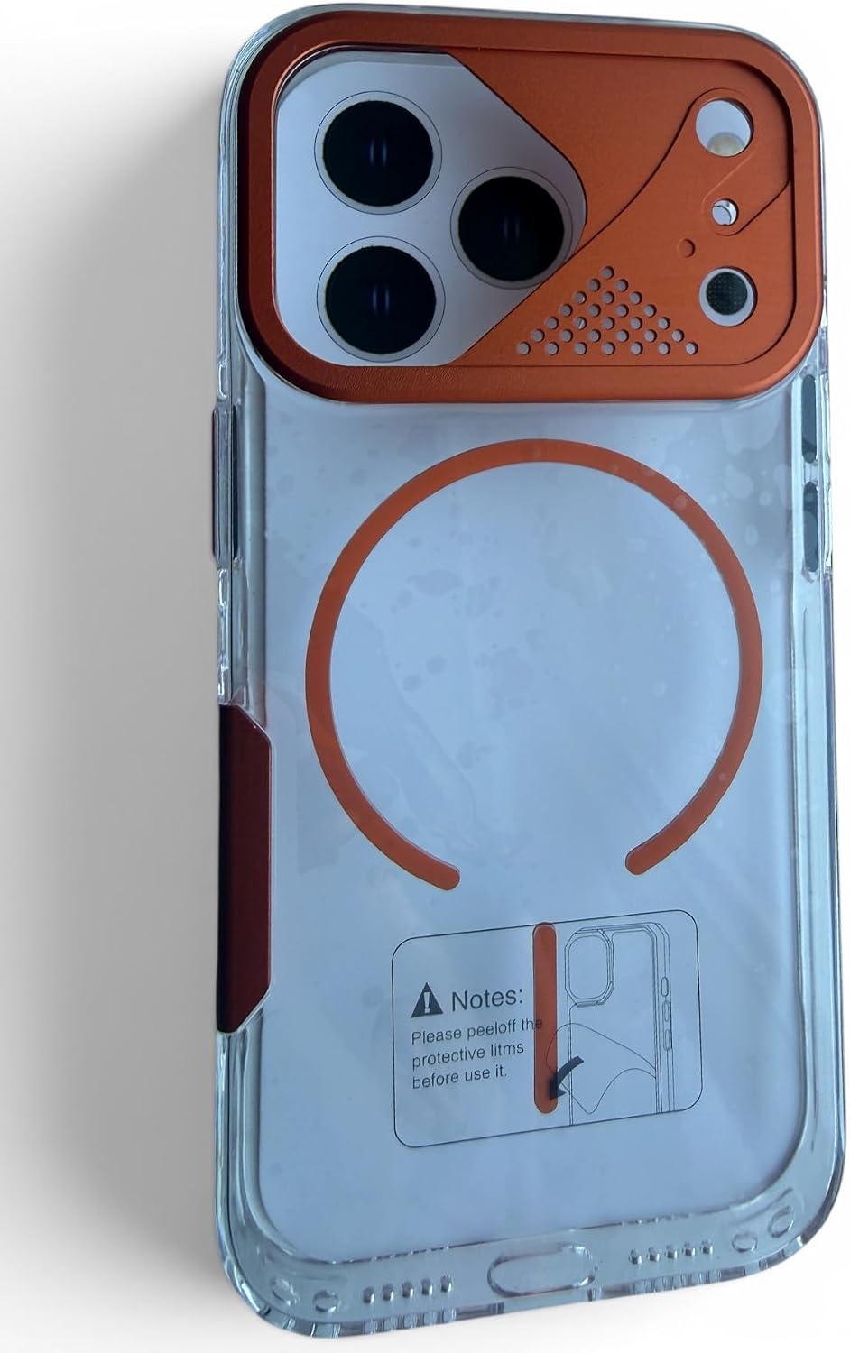 J&S Phone Case compatible with iPhone 17 ProMagSafe Compatible, Military Grade, Slim, Matte, Plastic, Shockproof, Anti-Scratch (Orange)