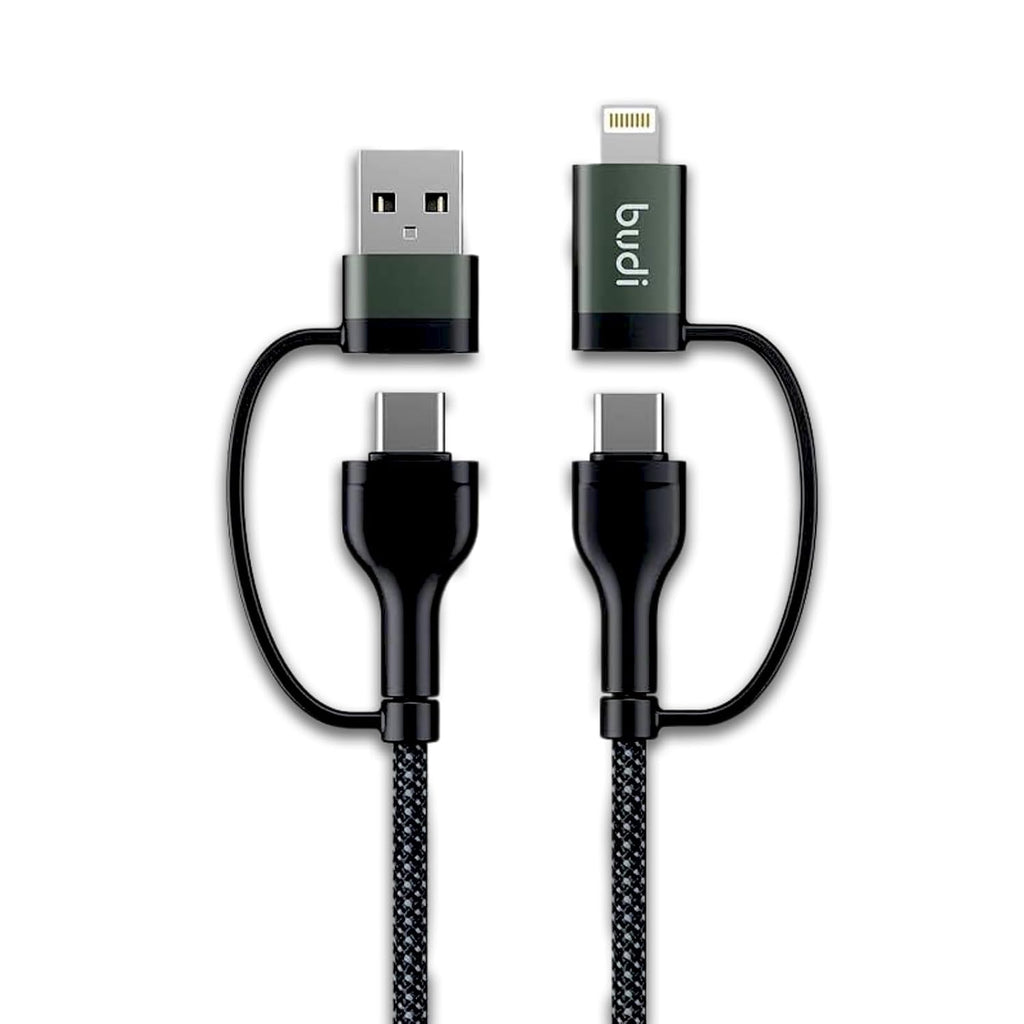 BUDI - PD 65W / 27W 4in1 Charge/Sync Cable - DC259ATTL2B