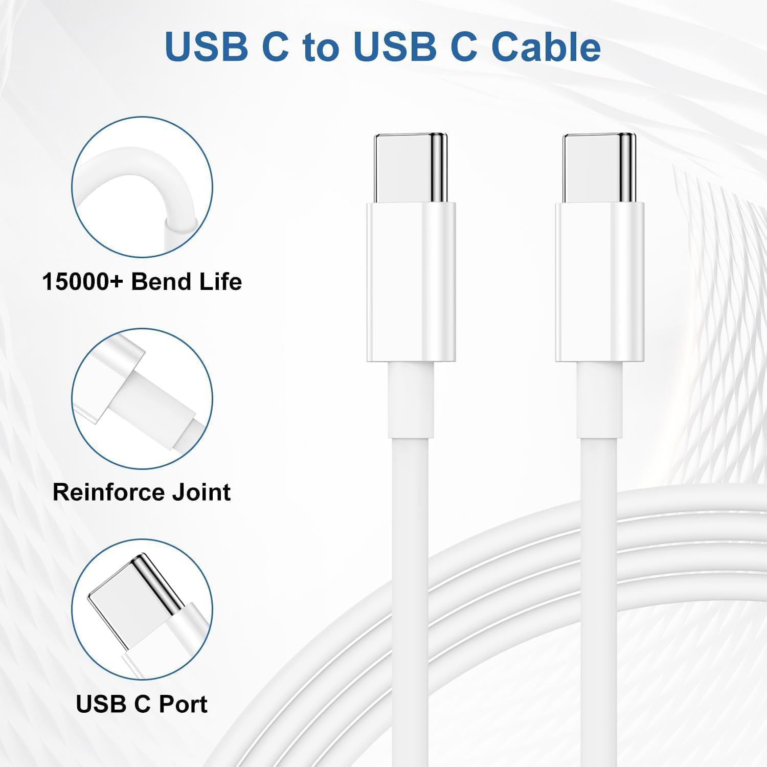 Budi - 20W USB-C PD Home Charger + USB-C PD 65W Fast Charge Data Cable - Mini Design