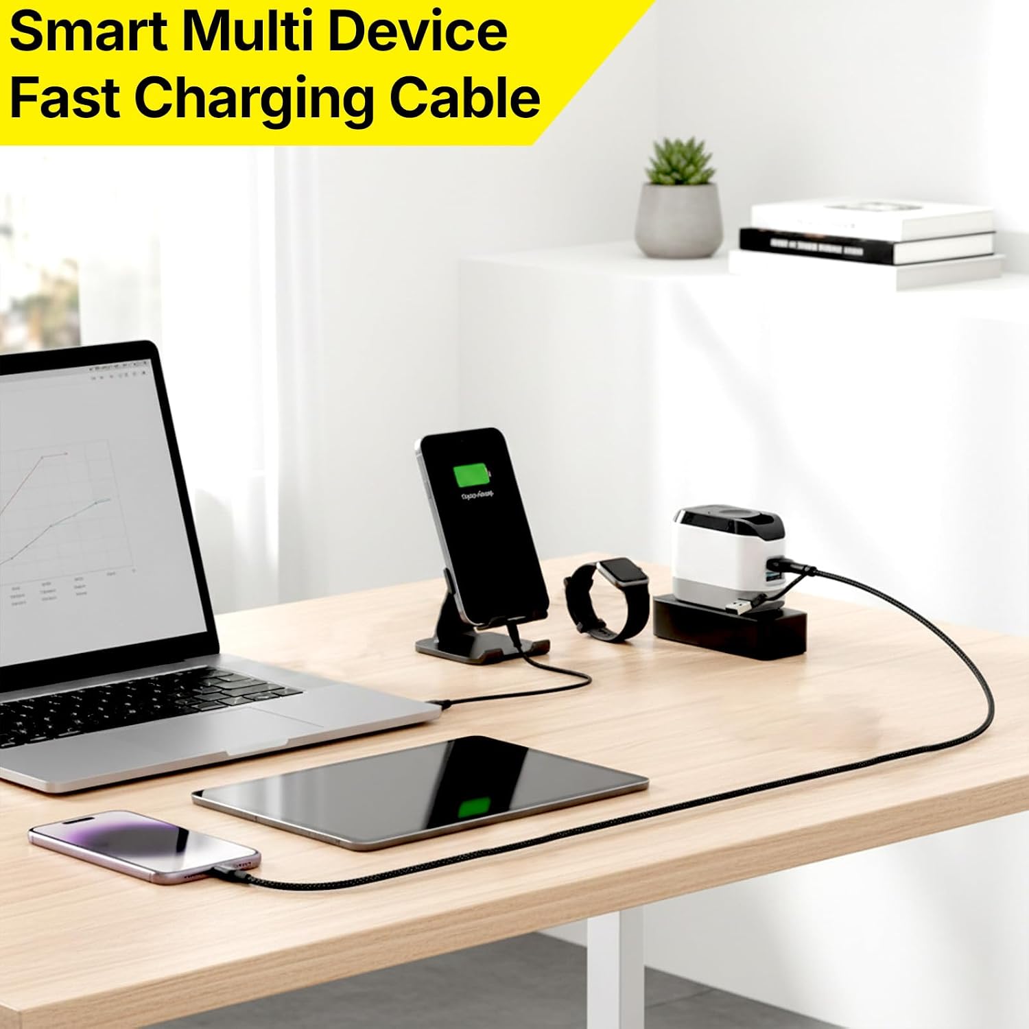BUDI - PD 65W / 27W 4in1 Charge/Sync Cable - DC259ATTL2B