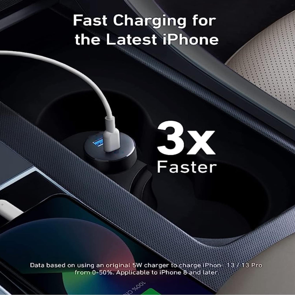 Samsung Car Charger, Budi 18PD Dual Port Fast USB C Car Charger 36W Aluminium Adaptor USB C Cable for Samsung Galaxy S20/S22